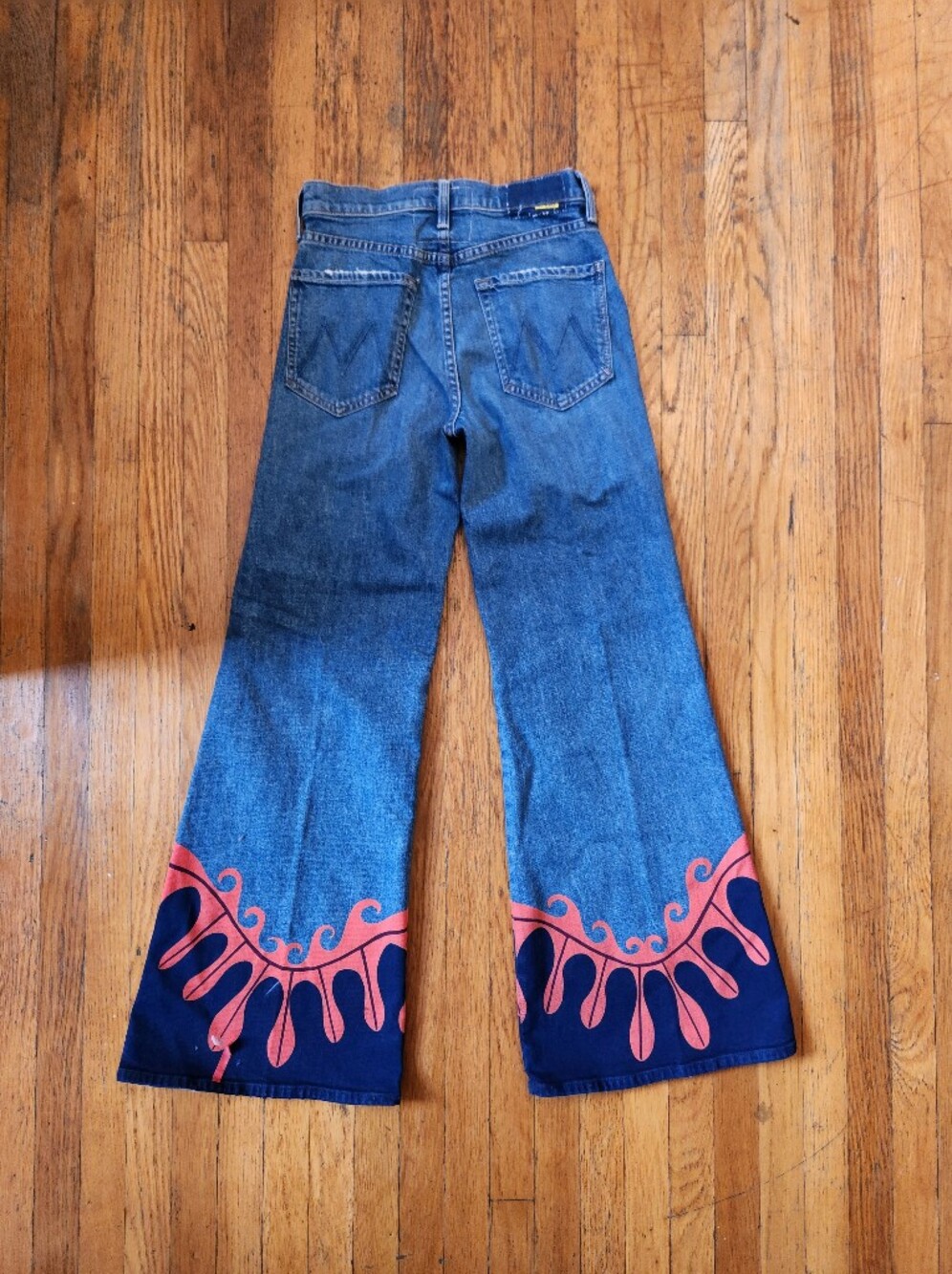 LADOUBLEJ x MOTHER The Tomcat Roller Jeans Deep in The Pacific NEW NWT - Picture 5 of 9